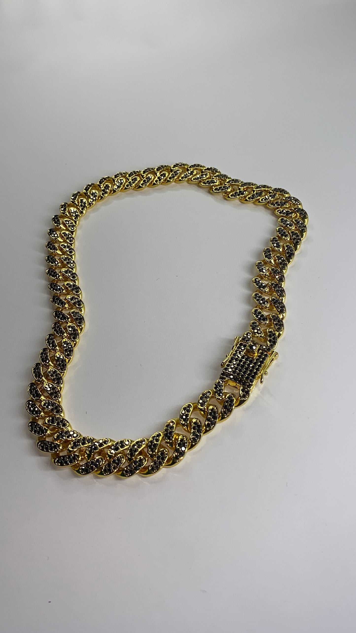 Colier Obsidian Gold