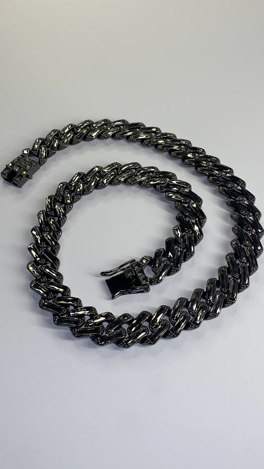 Colier Obsidian Ice